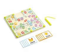 Magnetic Alphabet Maze Toys - Wooden Travel Sensory Play Game for, Educational Car Puzzle Board with Acrylic Cover - for Children Girls Kids Aged 3+ Parent-Child Interaction