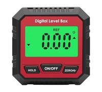 Magnetic Angle Finder numérique, outil de recherche d'angle numérique avec affichage LCD, fort jauge d'angle magnétique, niveau d'inclinomètre imperméable pour le travail du bois