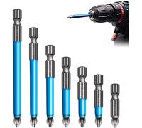 Magnetic Anti-Slip Drill Bit 7PCS, Magnetic PH2 Screwdriver Bits Set, Anti Slip Cross Single and Double Head