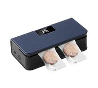 Magnetic Bag Sealing Machine - 6-Levels Adjustable Heat Resealer, Portable Food Tool, Integrated Cutter, Kitchen Vacuum Freshness, USB Rechargeable Mini for Snack Chips Sandwich