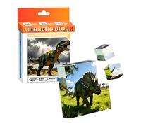 Magnetic Blocks for Kids, Dinosaur Cubes, 0.79x0.79x0.79 Inch Building Toy with Assembly Design, Educational Playset with Creative Style, Classroom Learning, Home Accessories for Boys and Kindergarten