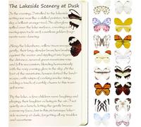 Magnetic Bookmark,16pcs Bookmark Bookmark Magnetic Bookmark Butterfly Bookmarks For Reading Supplies Gift For Nature Fans Reading Lovers