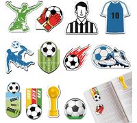 Magnetic Bookmarks,12 Pack Magnetic Bookmarks, Football Style Magnetic Page Markers For Kids,Teachers,Students,Book Lovers,Football Fans