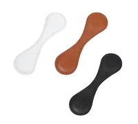 Magnetic Bookmarks 3Pcs, Vintage Faux Leather Book Mark Double-Sided Magnetics Page, 3 Piece Pages Clip | Magnetic Bookmark, Markers Leather Page Clip Buckles Gift For Men Women Teacher Students Book