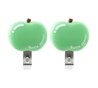 Magnetic Bottle Opener - 2pcs | Fruit Shape Beer Opener | Fridge Magnet Cap Openers With Non Slip Grip | Manual Soda Bottle Openers For Kitchen Bar Camping Travel