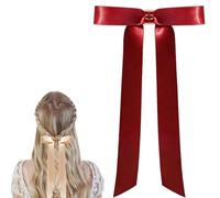 Magnetic Bow Clip, Magnetic Hair Bow, Mini Butterfly Hairs Clip, Strong Hold No-Slip Magnetics Clips Ideal Hair Accessory Gift for Women (Red)