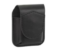 Magnetic Buckle Lighter Pouch with Belt Loop, PU Leather and Soft Lining Waist Bag for Outdoor Hiking Camping Survival Gear, Holder for Standard Lighter (Noire)