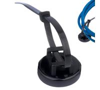 Magnetic Cable Tie Holder - Space Saving Cord Organizer Bracket with Zip Tie Mount for Cable Management | Workshop, Backyard, Tool House, Garden, Study, Basement, Office, Garage, Working Space