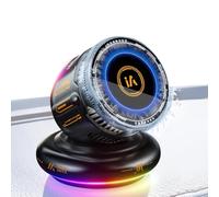 Magnetic Car Mount - 15W Wireless Fast Charger | RGB Light, Cooling Fan