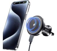 Magnetic Car Mount With Charging Function, Wireless Qi For Iphone 16/16 Pro/16 Pro Max/16 Plus/15/14/13/12, Magnetic Wireless Charger