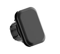 Magnetic Car Phone Holder, ABS Dashboard Mount Stand | 17mm Ball Joint Adjustable Smartphone Cradle Support Black Universal Mobile Grip For Windshield Air Vent Use Ensures Stable Driving Navigation Ac
