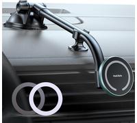 Magnetic Car Phone Holder Flexible Arm Magsafe Car Mount With Strong Suction And 16 Magnets Compatible With 98% Car Dashboard And Windshield