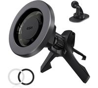 Magnetic Car Phone Holder For Magsafe,Air Vent/Dashboard Magnet Holder For Iphone 16/16e/15/14/13/12/Samsung/Android,All Smartphones (2 Metal Rings Included)