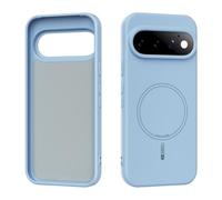 Magnetic Case for Google Pixel 11 Pro Case Slim Liquid Silicone Material | Shockproof Case Soft Gel Rubber Phone Case Anti-Scratch Shockproof Protective Cover(Light Blue)