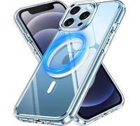 Magnetic Case For Iphone 12 Pro Max 6.7 Inch, Compatible With Magsafe, [Anti-Yellow] [Military Shockproof Protection] Hd Clear Phone Case, Transparent Back Anti-Scratch Cover