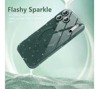 Magnetic Case For Iphone New Pro Shiny Glitter Case Compatible With Magsafe Wireless Charging Shockproof Protective Case For Camera Glitter Soft Silicone,Green