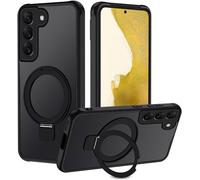 Magnetic Case For Samsung Galaxy S22 5g [Invisible Stand] Compatible With Magsafe, Translucent Matte Back Cover, Anti-Shock Back Cover, Anti-Scratch Case ¿ Black
