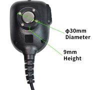 Magnetic CB Radio Mic Holder,Mobile Walkie Talkie Microphone Holder for Car,with 3M Adhesive for Kenwood Motorola Speaker Microphone for Radio (Black,1 Piece)