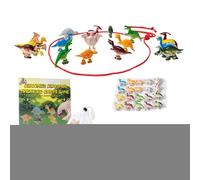 Magnetic Chess Game - Dinosaur Travel Toy for Family | Silicone Magnet with String, 20 Stones Set, Outdoor Indoor Classroom Play, School Party Tabletop Activity, Home Entertainment Learning Tool