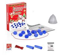 Magnetic Chess Game Set Edition (Black, Yellow, Blue) | 3 Festive Colours, Travel Bag & Rope | Steady Hands Challenge & Brain Teaser for Kids, Adults | Portable Holiday Party