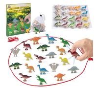 Magnetic Chess Game with Dinosaur Stones, 20pcs Dinosaur Magnet Chess Game with String - Strategy Board Games for Family Party Games Night