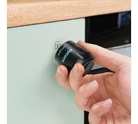 Magnetic Child Safety Locks [10x] - Baby & Child Protection For Kitchen Cupboards,Cabinets & Drawers - 30 Second No Drilling Installation With 3m Adhesive - Black