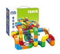 Magnetic Clickrail Train Flexible Race Track Toy Set | Clickrail Electric Train Set, Gravity-Defying 3D Embedded Layouts & Motorized Car, Building Toy for Kids Boys Girls Xmas Birthday Gift