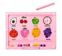 Magnetic Color And Number Maze - 25 cm Early Learning Playset, Preschool Skill Building Educational , Fruit Matching Game, Puzzle Board | Cognitive Development Game For Kids Boys Girls