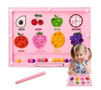 Magnetic Color Number Maze, Educational Preschool Sorting Toy, Sensory Logic Puzzle Game for Toddler, Kids, Matching, Fruit Learning, Counting, Fine Motor Skills, 10.63 inches
