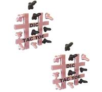 Magnetic Dic Tac Toe, jeu magnétique Tic Tac Toe amusant pour adultes, aimant interactif pour réfrigérateur, jeu hilarant et stratégique pour couples et amis, pour les fêtes, la cuisine (2pcs)