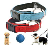 Magnetic Dog Collar, Collars for Senior Dogs, Magnetic Safety Reflective Dog Collar, Adjustable, Double-Layer Fabric with Breathable for Most Dogs (2pcs-3)