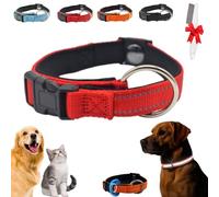 Magnetic Dog Collar, Reflective Adjustable Collar with Quick-Release Magnetic Buckle, Double-Layer Fabric Breathable Dog Collars for Comfortable All-Day Wear