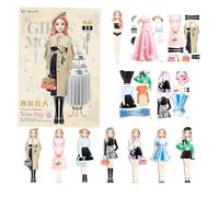Magnetic Dolls - Dress Up Game, Kids Dolls | Complete Magnetic Clothing Set, Fun Accessories, Colorful Design, Easy to Handle, Educational Toy for Kids, Creative Development