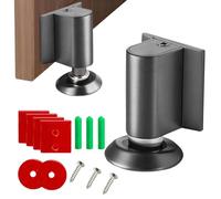Magnetic Door Stopper, Floor-Mount Holder, Height Adjustable Mechanism, Heavy-Duty Rustproof Adhesive, Door Accessory, Ideal for Home, Workplace, Hotel, Garage, Classroom, Kitchen Use
