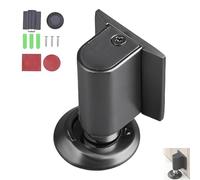 Magnetic Door Stopper, Upgrade Magnetics Doors Stoppers for Bottom, No Drill Invisible Doorstops for Inside Door, Duty Magnetic Catch Holder To Keep Doors (Dark Gray)