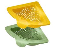 Magnetic Drainage & Filter Basket, Punch-Free Triangular Sink Strainer with Twist-Open Bottom, Strong Magnetic Fix, Food Scraps Catcher for Washing Fruits & Vegetables