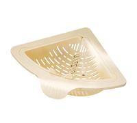 Magnetic Drainage & Filter Basket, Punch-Free Triangular Sink Strainer with Twist-Open Bottom, Strong Magnetic Fix, Food Scraps Catcher for Washing Fruits & Vegetables (White)