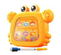 Magnetic Drawing Board - 12 inch Crab Kids Puzzle | Plástic Double Sided Toy - Educational Magnetic Sketčh Learning Board with Sorting Play Design for Travel Classroom and Home Fun
