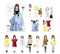 Magnetic Dress Up Paper Dolls - Pretend Play Game Learning 3+ Year Old | Princess Dress Up Sticker Book Activity Toys for Birthday, Halloween, Christmas, Holiday Festive, Travel, Car,