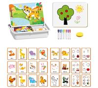 Magnetic Dress Up Puzzle,Magnetic Puzzles Face D-RESS Up Travel Game,Enhances Creativity and Learning Portable & Easy Storage for Kids (Children's Zoo)