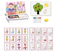 Magnetic Dress Up Puzzle,Magnetic Puzzles Face D-RESS Up Travel Game,Enhances Creativity and Learning Portable & Easy Storage for Kids (Princess Dress Up)