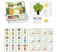 Magnetic Dress Up Puzzle,Magnetic Puzzles Face D-RESS Up Travel Game,Enhances Creativity and Learning Portable & Easy Storage for Kids (Chinese Style Costume)