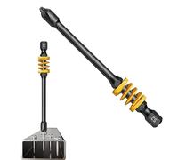 Magnetic Drill Bits, Cross Head Bit Set, 65mm/2.56 inch 6.35mm/0.25 inches Electric Screwdriver Anti-Slip Shank, Precision Nut Attachment Extension, 10 Pieces for Home Repair Projects