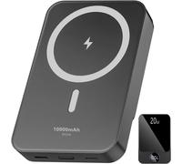 Magnetic External Battery, 10000mah Power Bank Pd 20w Fast Charging, Powerbank Wireless Usb-C Input & Output Led Screen, External Charger Compatible With Iphone 16 15 14 13 Pro Samsung Android Etc