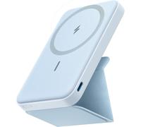 Magnetic External Battery 622 (Maggo), Foldable Magnetic Portable Wireless Charger And Usb-C For Iphone 14/13/12 Series 5000mah, Misty Blue