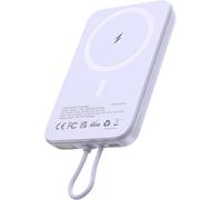 Magnetic External Battery With Built-In Usb-C Cable, 10000 Mah 22.5 W Wireless Power Bank Usb C In & Out, Quick Charge For Iphone 16/15/14/13/12 Series, Ipad, Galaxy