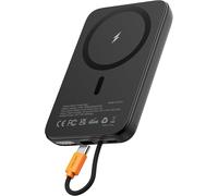 Magnetic External Battery With Built-In Usb-C Cable, 10000 Mah 22.5 W Wireless Power Bank Usb C In & Out, Quick Charge For Iphone 16/15/14/13/12 Series, Ipad, Galaxy