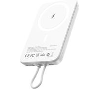 Magnetic External Battery With Built-In Usb-C Cable, 10000 Mah 22.5 W Wireless Power Bank Usb C In & Out, Quick Charge For Iphone 16/15/14/13/12 Series, Ipad, Galaxy