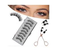 Magnetic Eyelashes Without Eyeliner Reusable False Lashes with Clip/YY