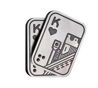 Magnetic Fidget Toy - Metal Push Pull Card Gadget for Adults Travel | Pocket Size Stress Relief Tool, Sliding Click Design Perfect for Commuting Office Airplane Trip Focus Aid